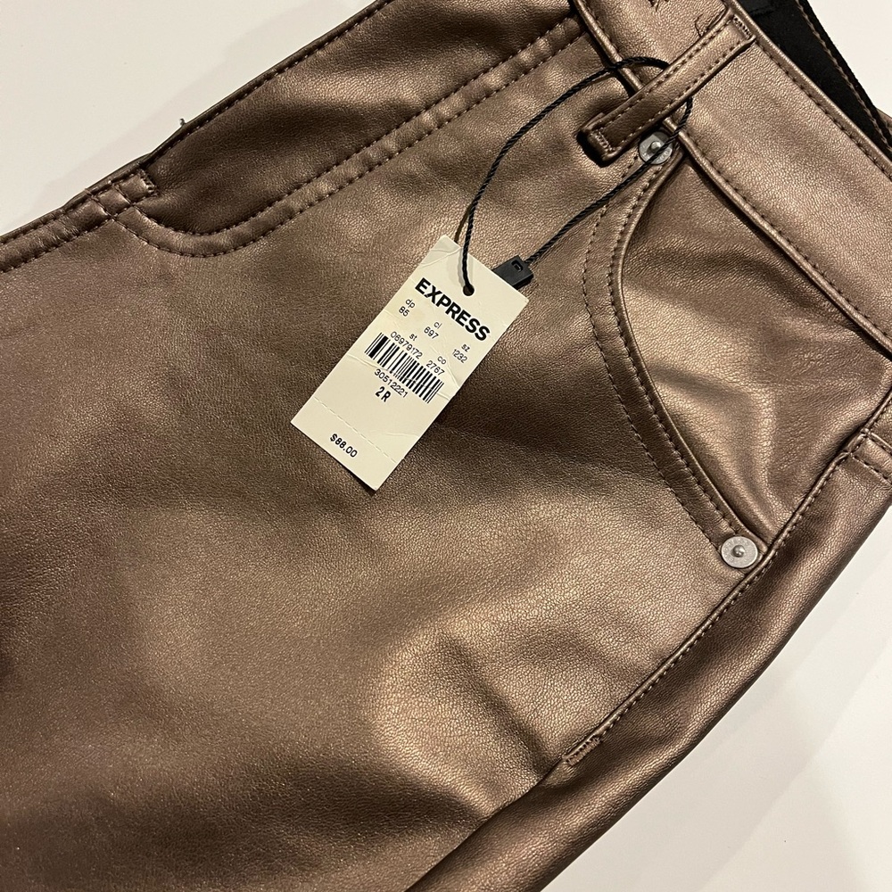 Express Women's Metallic Brown Jeans